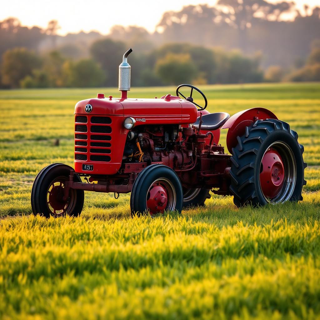 Tractor on the farm